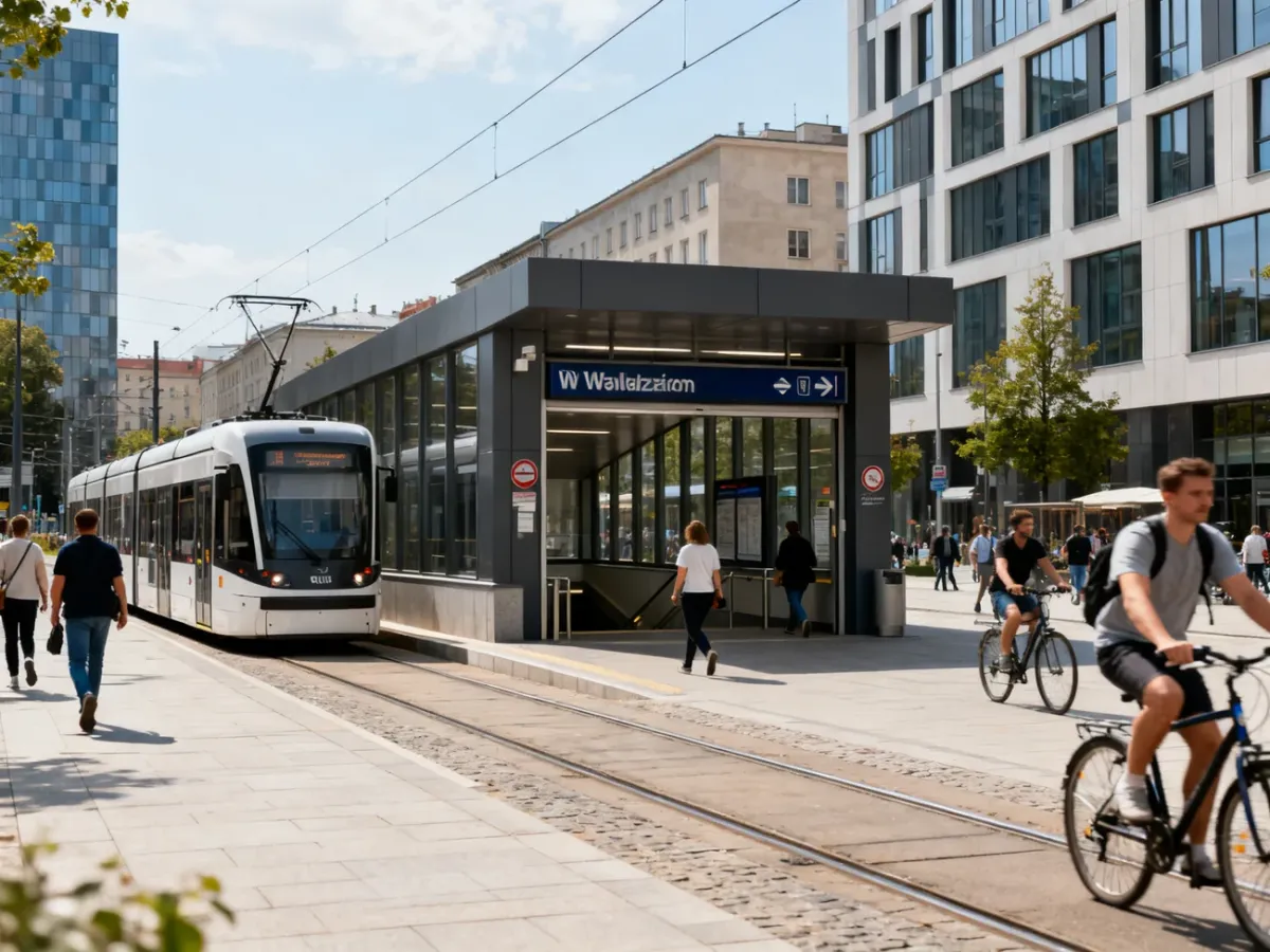 Komunikacja miejska w centrum Warszawy