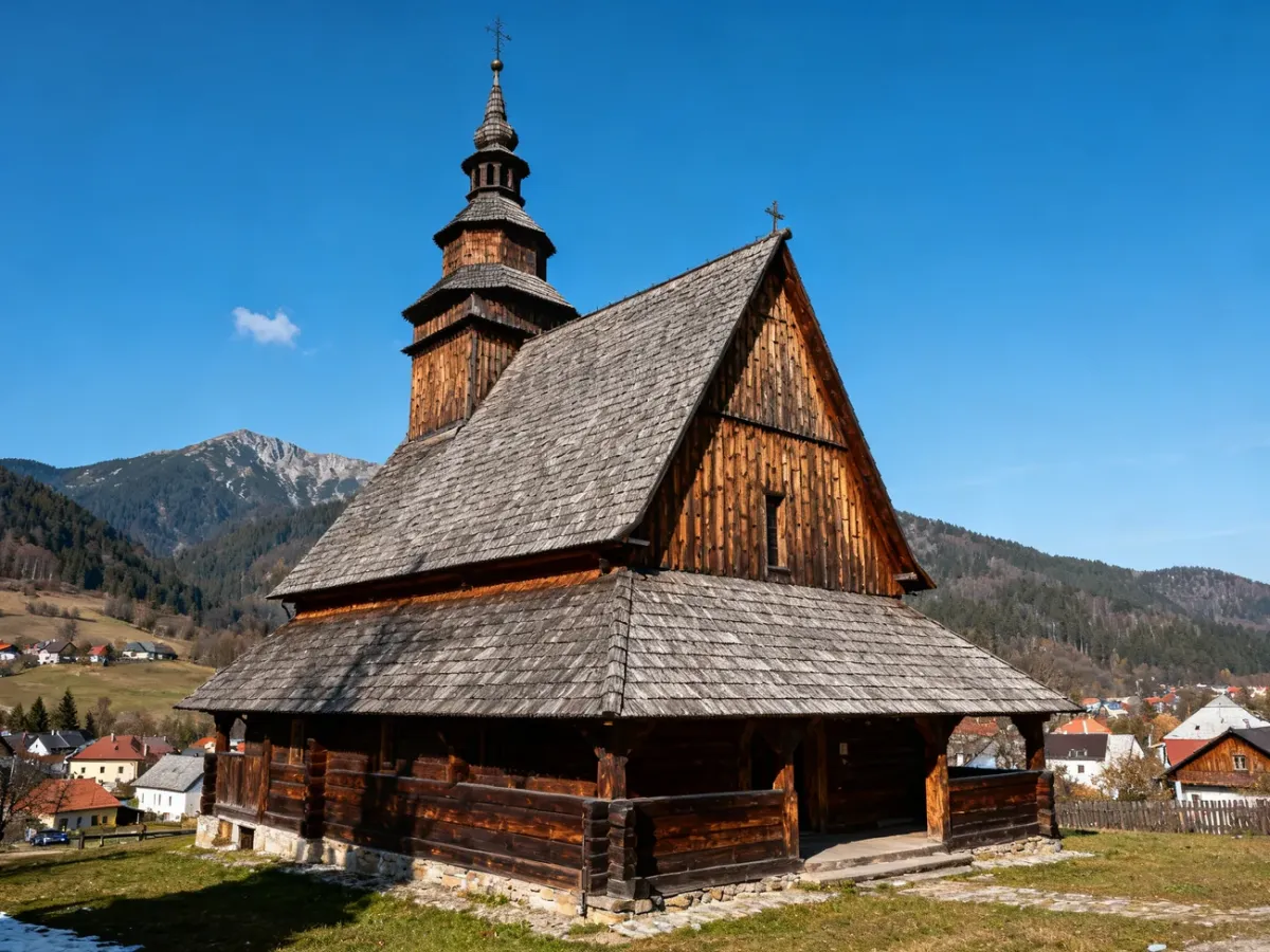 Gotycki drewniany kościół w Dębnie Podhalańskim