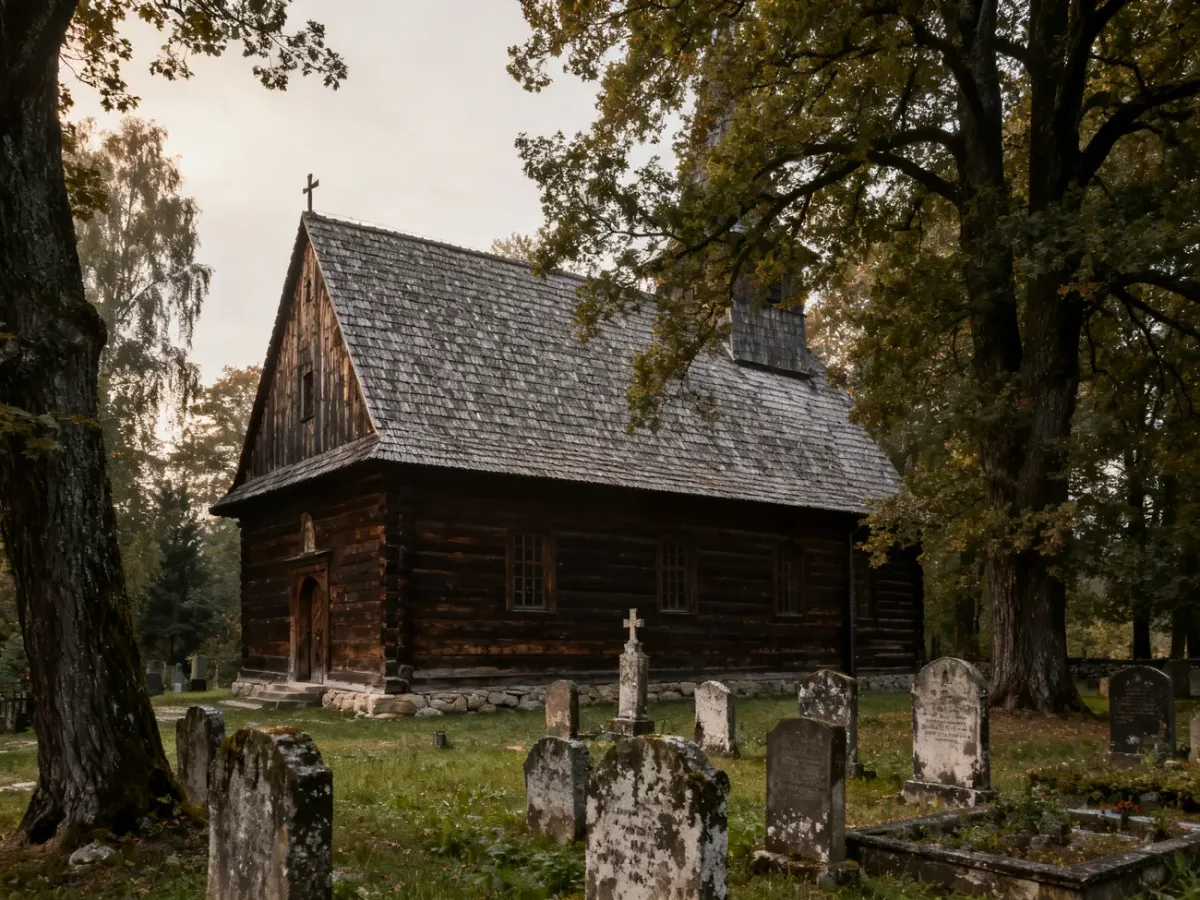 Kościół św. Anny na starym cmentarzu w Kamiennej Starej